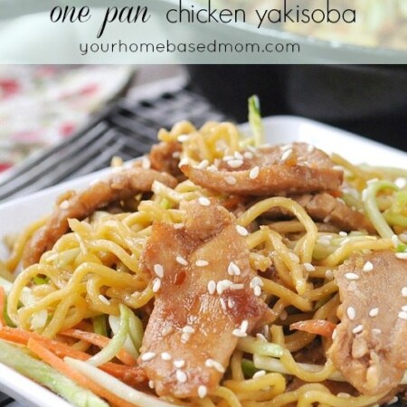 One Pan Chicken Yakisoba Noodles