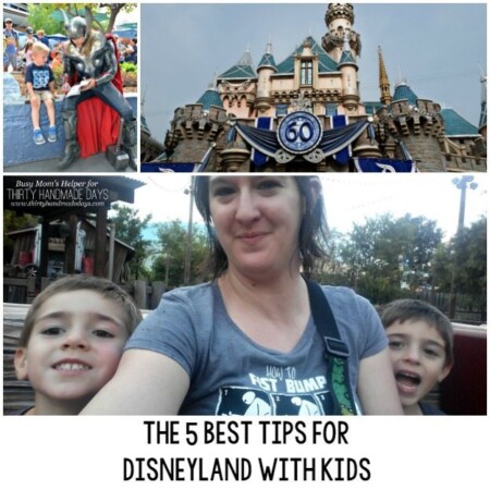 The 5 Best Tips for Disneyland with Kids / by BusyMomsHelper for ThirtyHandmadeDays.com / These tips were a lifesaver when taking our group with ages a few weeks up, toddlers and up to preteens!