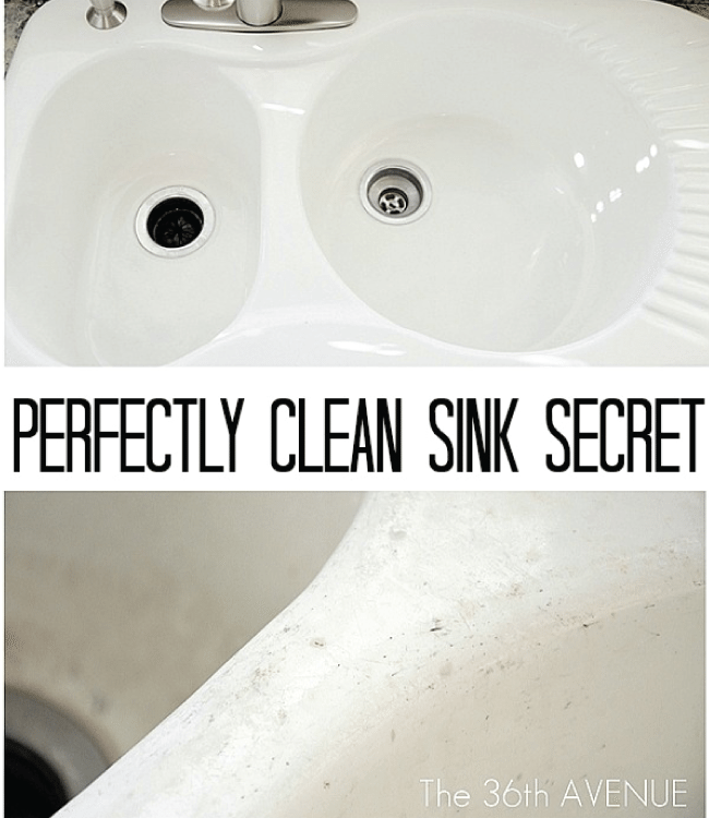 How to clean a porcelain sink 
