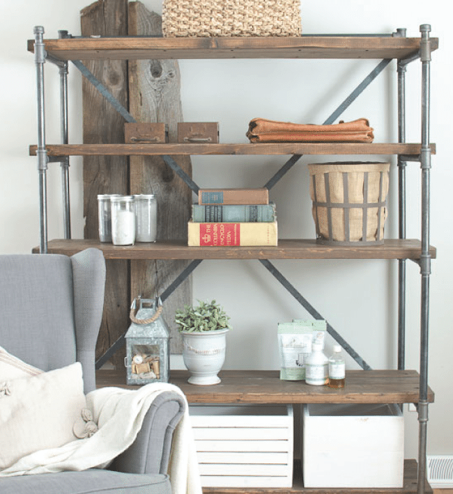 DIY Industrial Shelving Unit