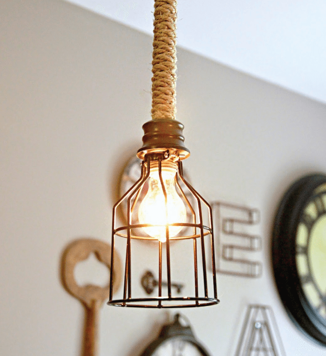 DIY Industrial Pendant Light for Under $10