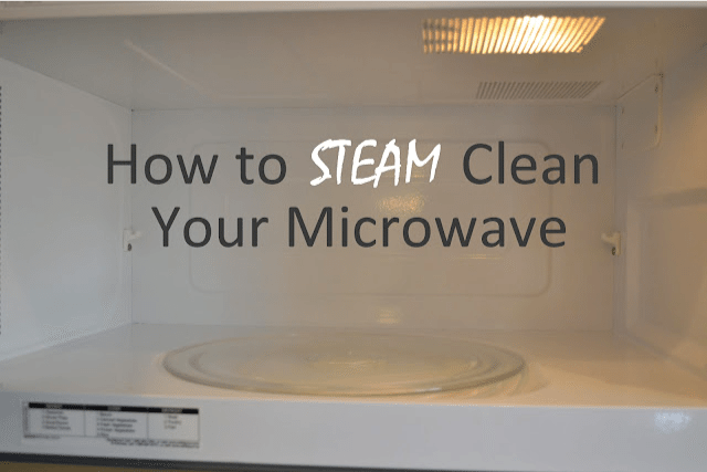 How to steam clean your microwave 