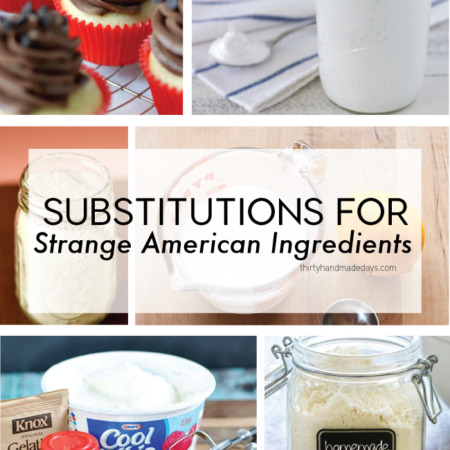 Substitutions for Strange American Ingredients from www.thirtyhandmadedays.com