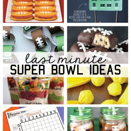 Last Minute SuperBowl Ideas - snacks, decor and printables