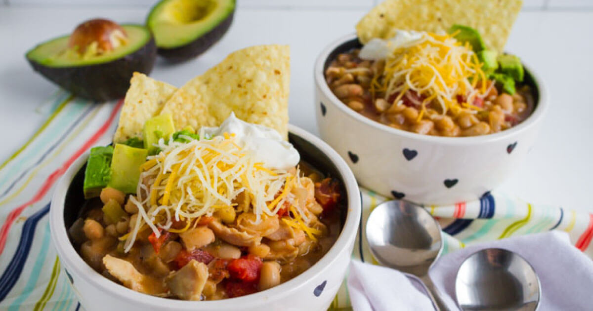 Slow Cooker White Bean Chicken Chili
