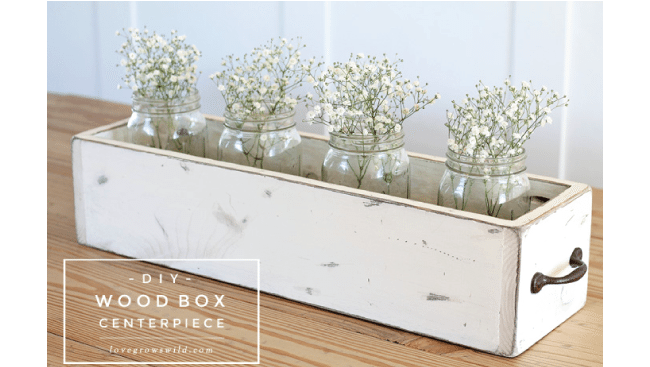 DIY Wood Box Centerpiece