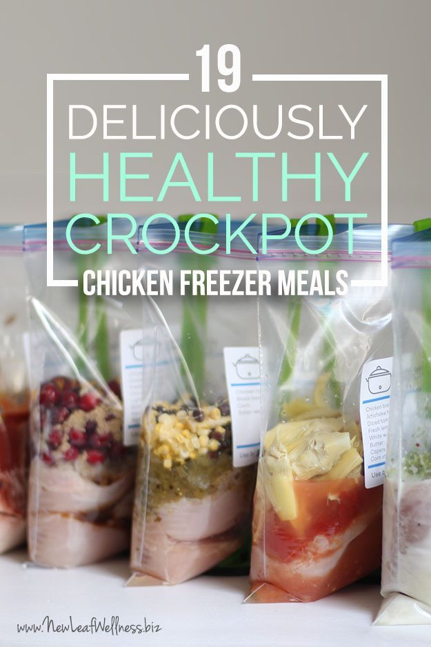 19 Deliciously Healthy Crockpot Chicken Freezer Meals