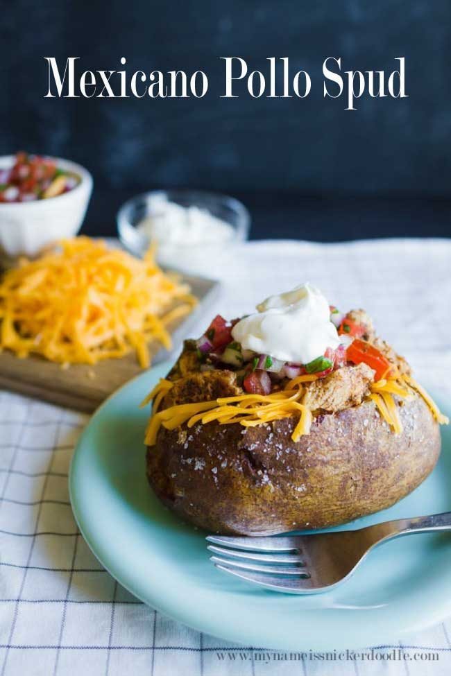 Mexicano Pollo Spud - easy dinner recipe