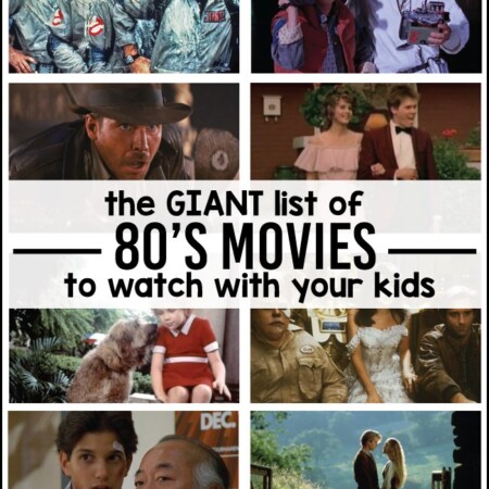 The giant list of 80's movies you have to watch with your kids via www.thirtyhandmadedays.com