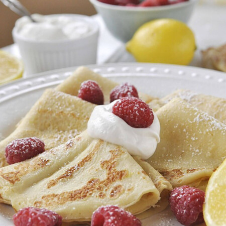 Swedish Pancakes - a cross between crepes and pancakes, this pancake recipe is one you'll go back to again and again.