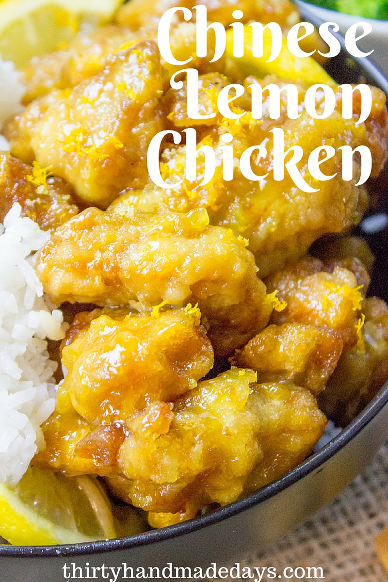Classic Lemon Chicken with crispy battered chicken thighs in a sweet and tangy sauce. You can skip the delivery and the wait and make it at home!