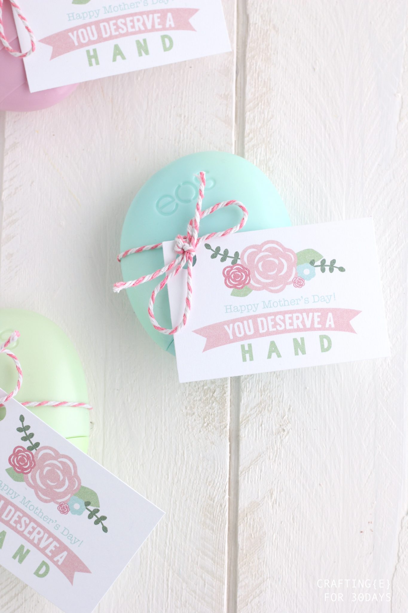 Hand Lotion Mother's Day Gift + Tag Thirty Handmade Days