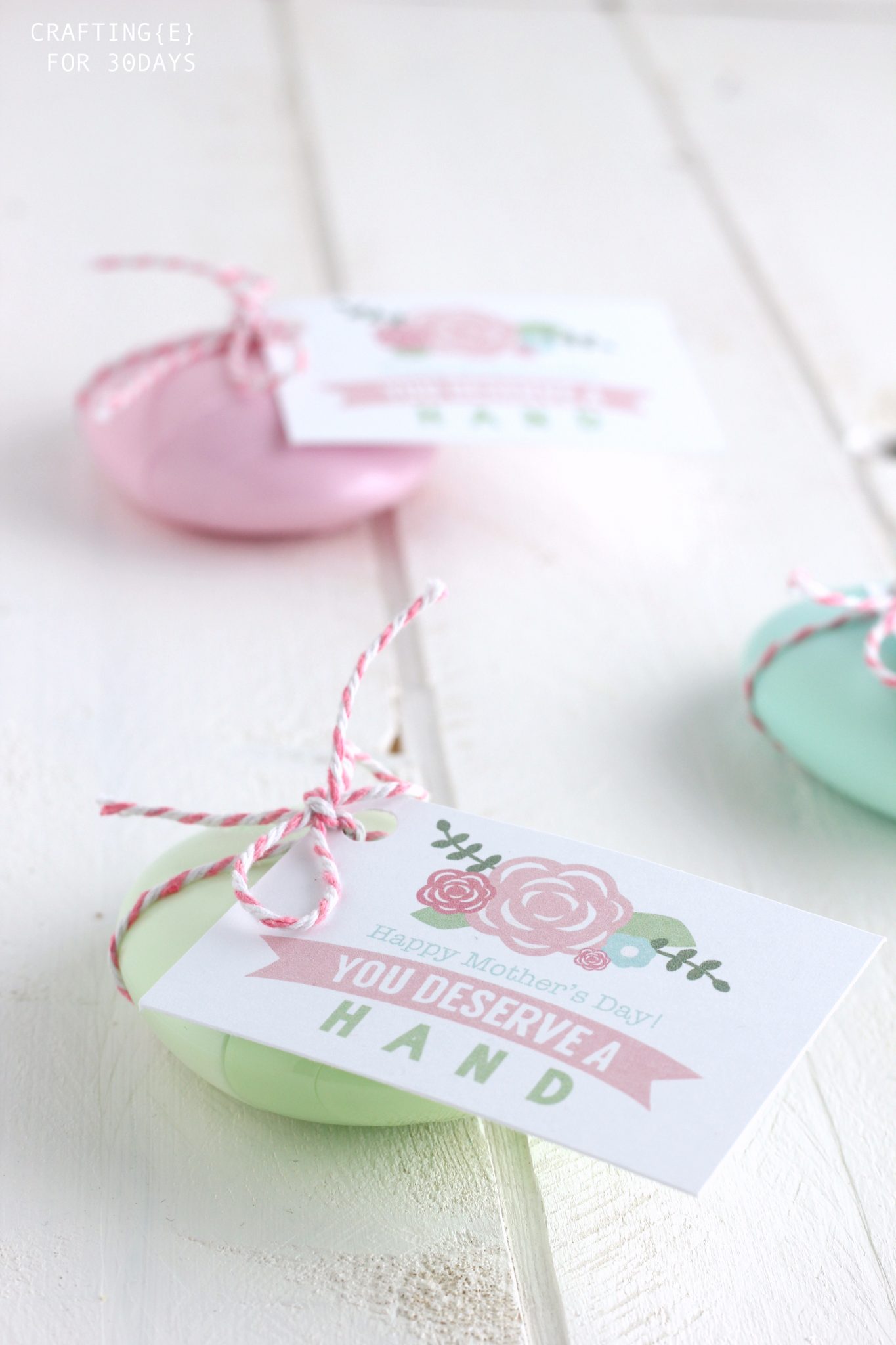 Hand Lotion Mother's Day Gift + Tag Thirty Handmade Days