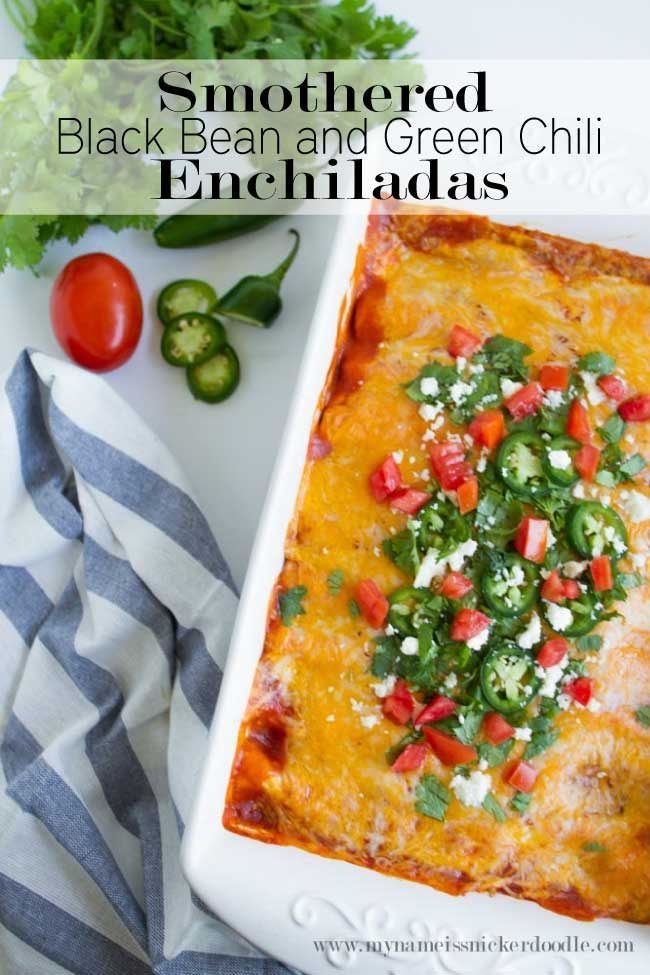 Smothered-Black-Bean-And-Green-Chili-Enchiladas-Title