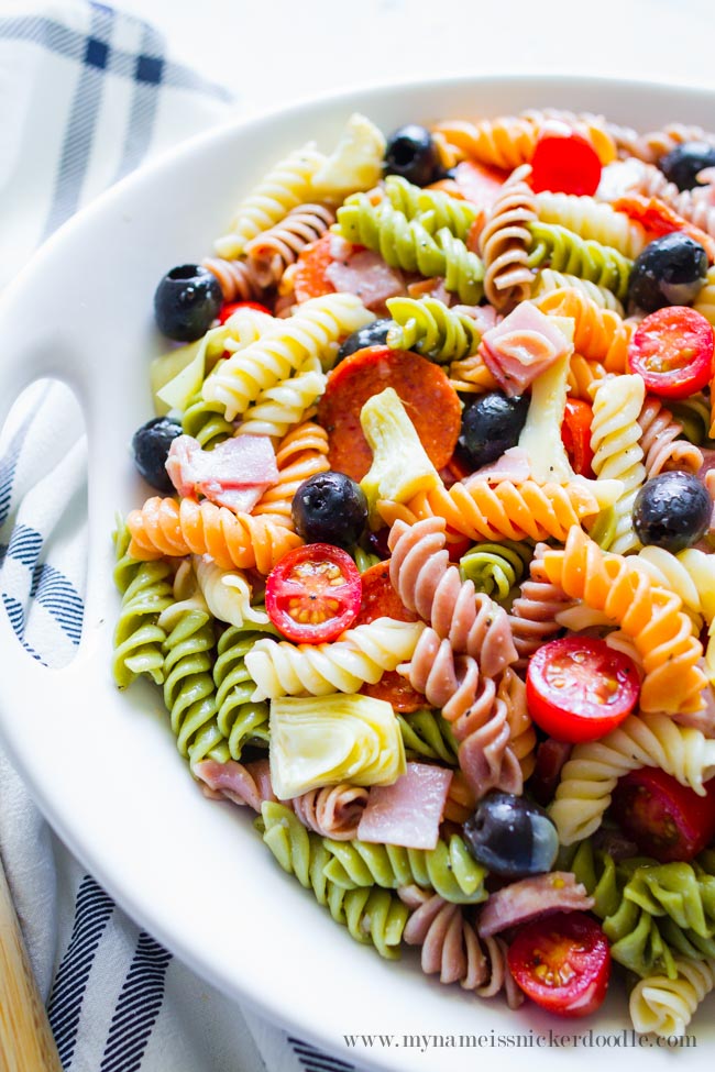 Summer Artichoke Pasta Salad Thirty Handmade Days