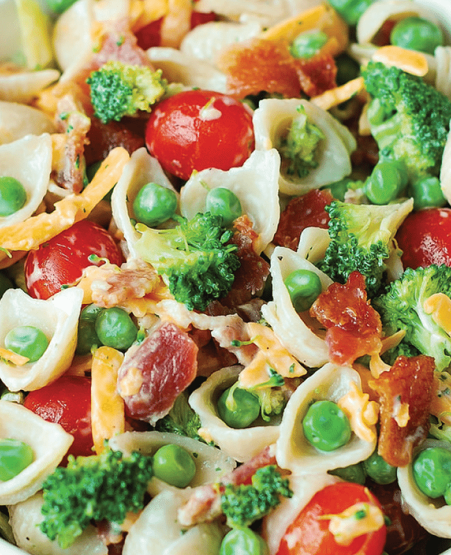 Broccoli Bacon Ranch Pasta Salad