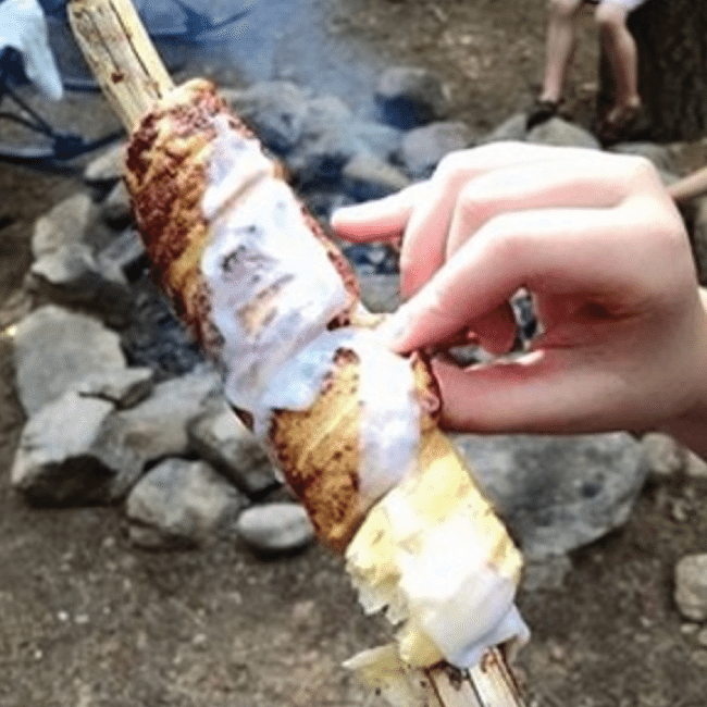 Cinnamon Rolls on a Stick for Camping from A Thrifty Mom 