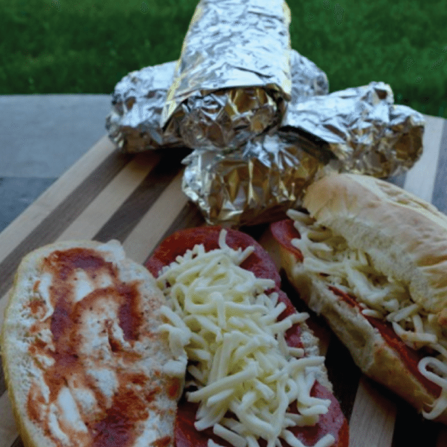 French Bread Pizza for Camping from A Thrifty Mom 