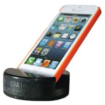 Unique Father's Day Gift Ideas - Hockey Puck Phone Stand