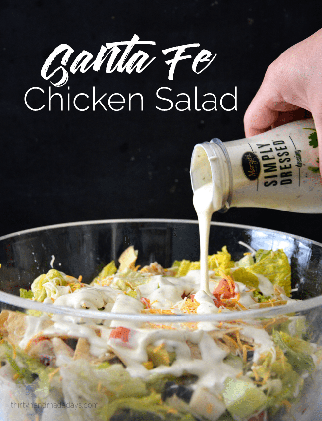 Santa Fe Chicken Salad with Marzetti Simply Ranch Dressing from www.thirtyhandmadedays.com