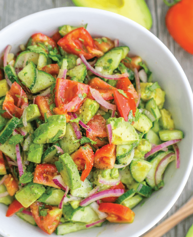 Best Cucumber Tomato Avocado Salad