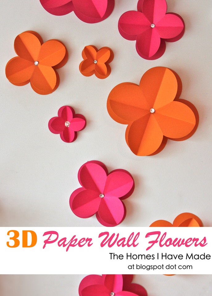 DIY Paper Flower Artwork Thirty Handmade Days