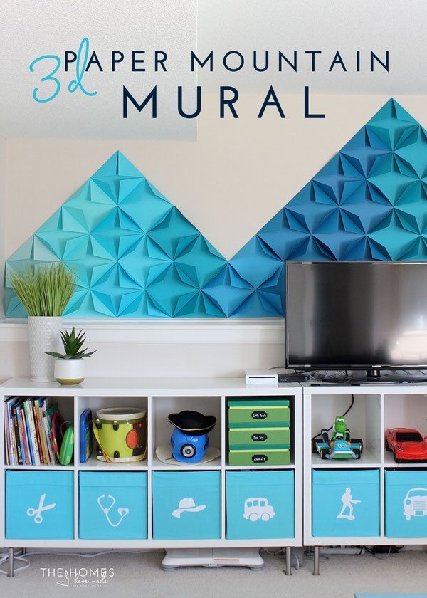 3d Paper Mount Mural-02