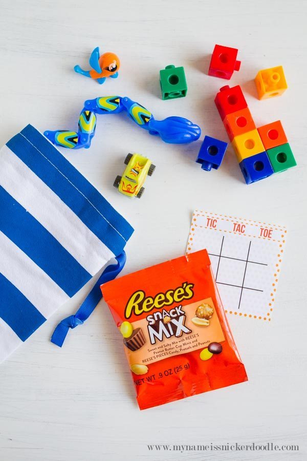 Fun tic tac toe game using Reese's Snack Mix 