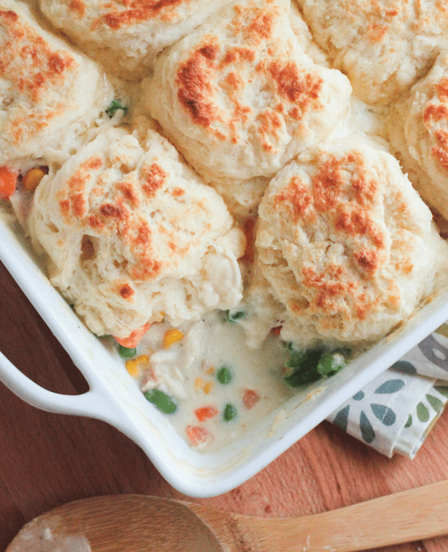 Biscuit Chicken Pot Pie from Somewhat Simple