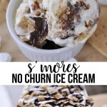 S'mores No Churn Ice Cream - easy to make frozen dessert. www.thirtyhandmadedays.com