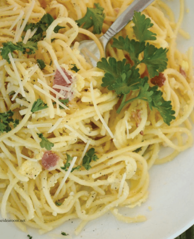 Spaghetti Carbonara from the Idea Room