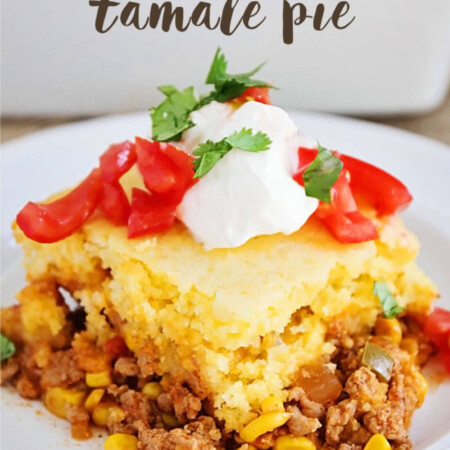 5 Ingredient Tamale Pie - easy, yummy dinner that the whole family will love!