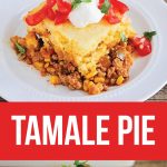 5 Ingredient Tamale Pie - easy, yummy dinner that the whole family will love! from www.somewhatsimple.com
