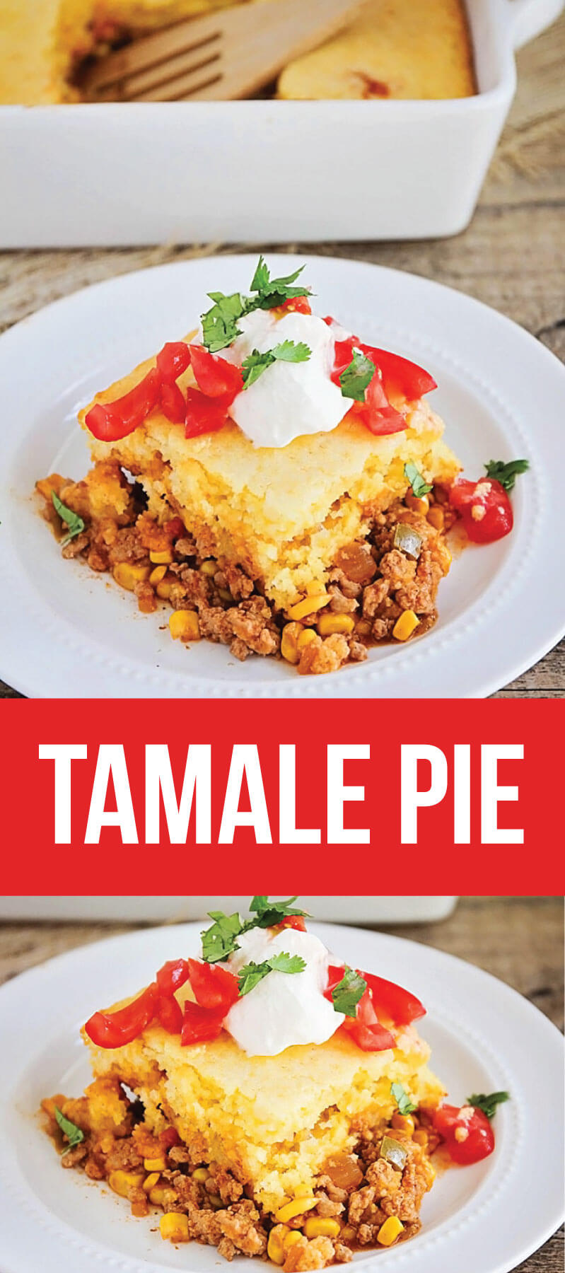 5 Ingredient Tamale Pie - easy, yummy dinner that the whole family will love! from www.somewhatsimple.com