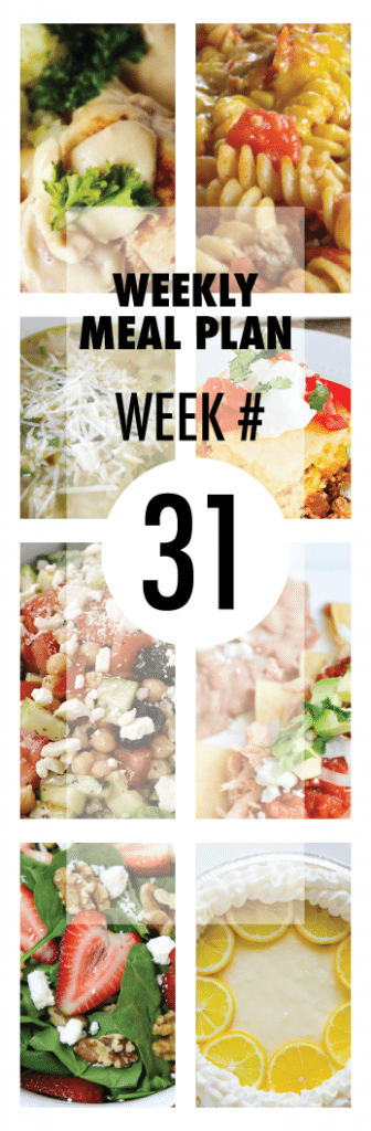 Weekly Meal Plan from some of your favorite bloggers