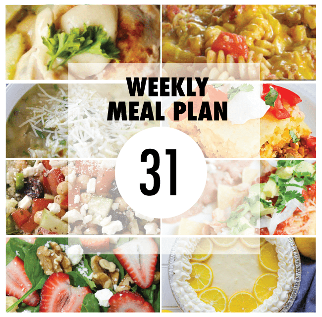 Weekly Meal Plan #31