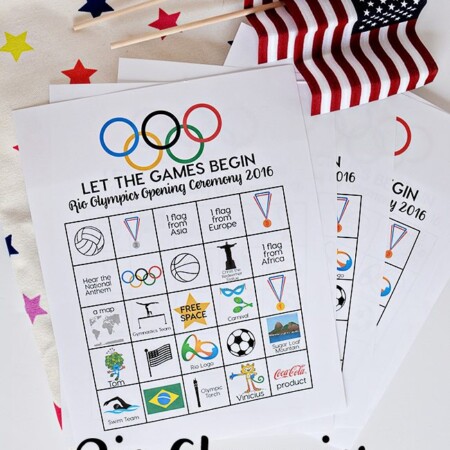 Rio Olympics Opening Ceremony BINGO - download and print these BINGO sheets for the Opening Ceremony. www.thirtyhandmadedays.com