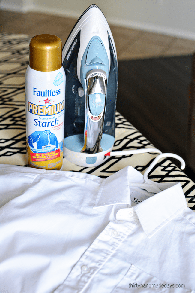 Teaching Kids How to Iron - made so much easier with Faultless Premium Starch