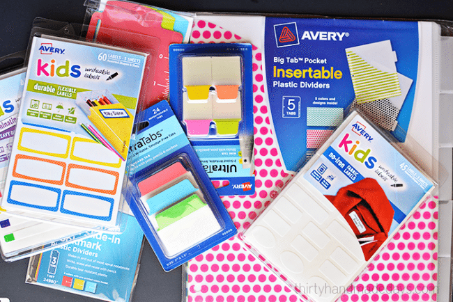 Great for back to school - awesome products from Avery - Includes FREE printables! www.thirtyhandmadedays.com