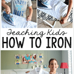 Teaching kids How to Iron - help your kids become more independent, teach them how to care for their clothes. www.thirtyhandmadedays.com