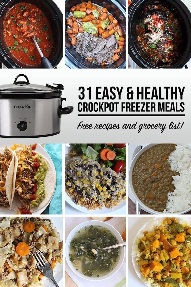 31 Easy and Healthy Crockpot Freezer Meals - Thirty Handmade Days