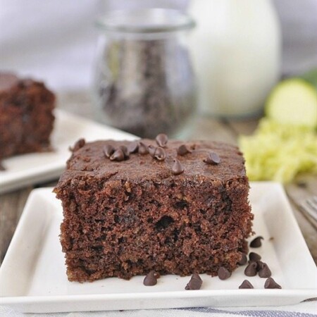 Double Chocolate Zucchini Cake - nobody will even know this dessert is healthy if you don't tell them what's in it! From Your Homebased Mom via www.thirtyhandmadedays.com