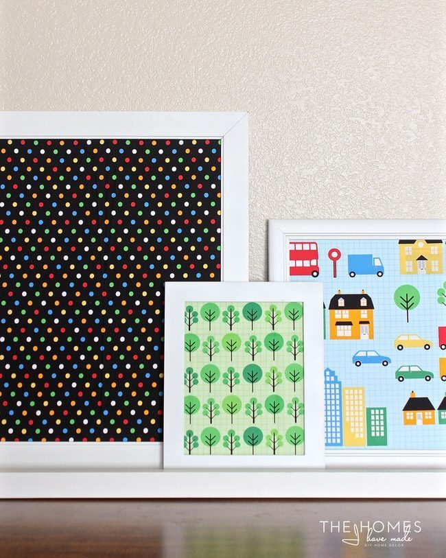 Use up old frames and display your kid's school artwork with these fun and simple School Artwork Display Frames!