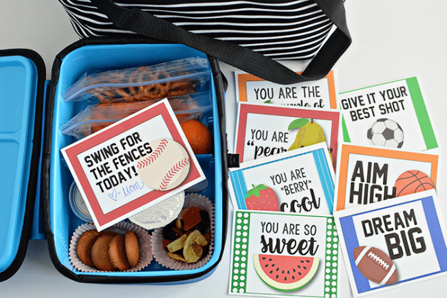 Lunch box ideas your kids will love! In partnership with Arctic Zone. Includes free printable lunchbox notes via www.thirtyhandmadedays.com