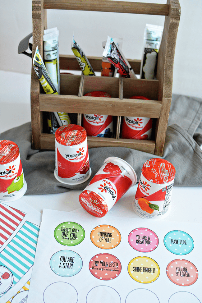 Your kids will feel the love with these cute back to school lunchbox notes! Free printables included, sponsored by Yoplait from thirtyhandmadedays.com