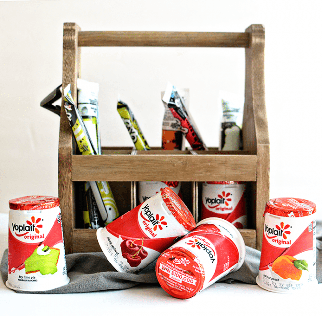 Our favorite back to school snack- Yoplait yogurt