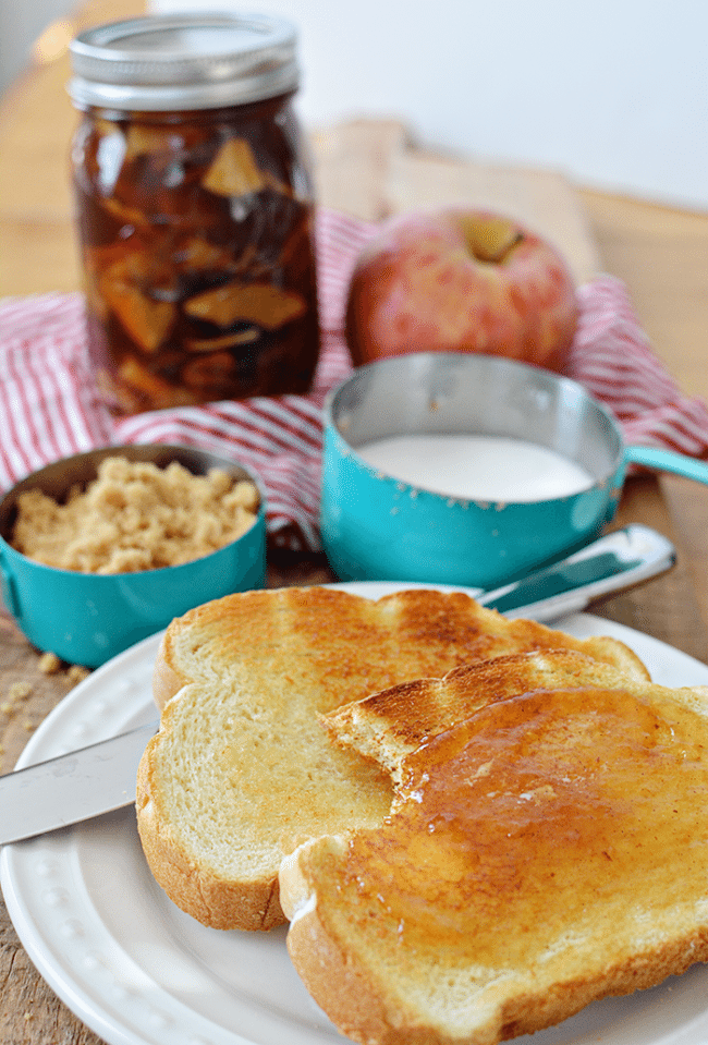 Nothing better than toast with butter and jelly! Make this amazing Caramel Apple Jelly - perfect to wrap up summer and welcome in fall. Get the recipe at thirtyhandmadedays.com