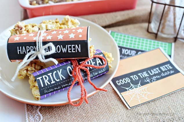 Printable Halloween Wrappers from www.thirtyhandmadedays.com