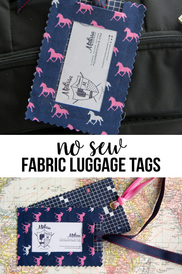 No Sew Fabric Luggage Tags Thirty Handmade Days