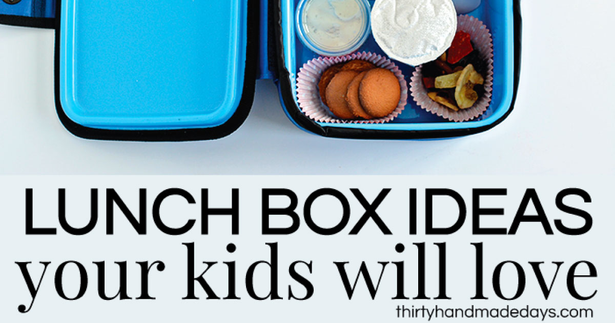 Lunchbox Ideas Your Kids Will Love! - Thirty Handmade Days